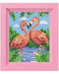 Креативен комплект с рамка и пиксели Pixelhobby Classic - Фламинго