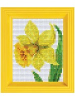 Креативен комплект с рамка и пиксели Pixelhobby Classic - Нарцис