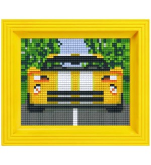 Креативен комплект с рамка и пиксели Pixelhobby Classic - Състезателна кола