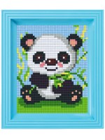 Креативен комплект с рамка и пиксели Pixelhobby - Панда, Pixel Classic