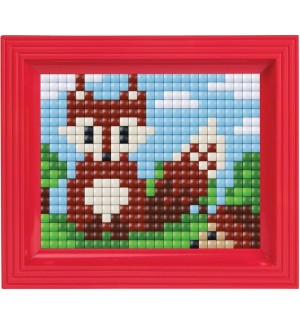 Креативен комплект с рамка и пиксели Pixelhobby - XL, Лисица