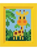 Креативен комплект с рамка и пиксели Pixelhobby - XL, Жираф