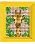 Креативен комплект с рамка и пиксели Pixelhobby - Жираф, Pixel Classic