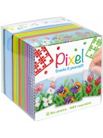 Креативен куб с пиксели Pixelhobby - Pixel Classic, Цветя