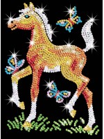 Творчески комплект KSG Crafts Sequin Art - Изкуство с пайети, Конче