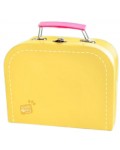 Куфарче за плюшени играчки Studio Pets - С паспорт, 16 cm, жълто