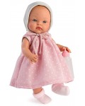 Кукла Asi - Бебе Алекс, с розова рокля на точки, 36 cm