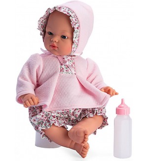 Кукла Asi - Бебе Коке, с розово костюмче с качулка, 36 cm