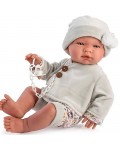 Кукла Asi Dolls - Бебе Пабло, с жилетка и шапка с помпони, 43 cm