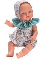 Кукла Asi Dolls - Бебе Алекс, с боди и шапка на цветя, 36 cm