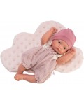 Кукла Asi Dolls - Бебе Горди, розов гащеризон, 28 cm