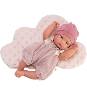 Кукла Asi Dolls - Бебе Горди, розов гащеризон, 28 cm Кукла Asi Dolls - Бебе Горди, розов гащеризон, 28 cm