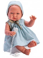 Кукла Asi Dolls - Бебе Мария, със синя рокля на звездички, 43 cm Кукла Asi Dolls - Бебе Мария, със синя рокля на звездички, 43 cm