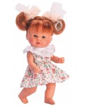 Кукла Asi Dolls Bomboncin - Бебе Тита, с рокля на цветя и панделки, 20 cm