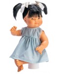 Кукла Asi Dolls - Чени, със синя рокля, 36 cm