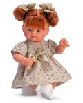 Кукла Asi Dolls - Джулия, със зелена флорална рокля, 36 cm