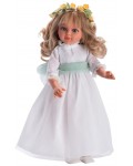 Кукла Asi Dolls - Сабрина, с официална рокля и зелен колан, 40 cm