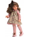 Кукла Asi Dolls - Сабрина, с цветна рокля и дълги розови чорапи, 40 cm