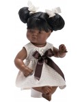 Кукла Asi Dolls - Сами, с рокля и кафява панделка, 36 cm