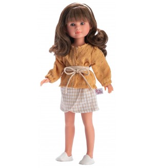 Кукла Asi Dolls - Силия, с жълта блузка, 30 cm