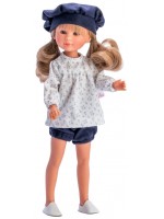 Кукла Asi Dolls - Силия, със синя шапка, 30 cm