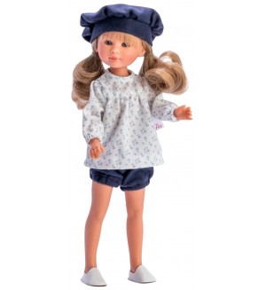 Кукла Asi Dolls - Силия, със синя шапка, 30 cm