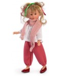 Кукла Asi Dolls - Силия, с розов шал и плетен панталон, 30 cm