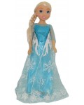 Кукла Bambolina - Ice princess, със синя рокля, 80 cm