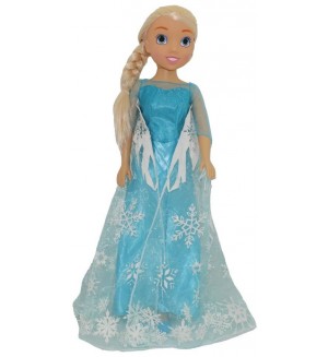 Кукла Bambolina - Ice princess, със синя рокля, 80 cm