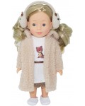 Кукла Bambolina - С кафяво палто и ушанки, 30 cm
