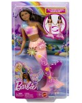 Кукла Barbie - Barbie Flower Magic Mermaid, с тъмна коса