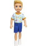 Кукла Barbie Chelsea - С тениска на динозаври и сини къси панталони