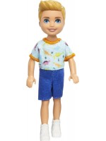 Кукла Barbie Chelsea - С тениска на динозаври и сини къси панталони