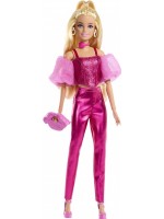 Кукла Barbie Deluxe Style - Розов тоалет с металически ефект