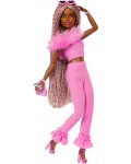 Кукла Barbie Deluxe Style - С розова сплетена коса и розов тоалет 