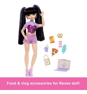 Кукла Barbie Dream Besties - Renee, с 11 видео аксесоара