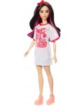 Кукла Barbie Fashionistas - С бяло-червена тениска