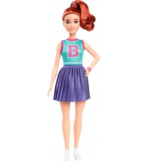 Кукла Barbie Fashionistas - С червена коса и спортно облекло, 30 cm