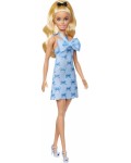 Кукла Barbie Fashionistas - Със синя рокля на панделки 