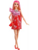 Кукла Barbie Party Unboxed - Подготовка за парти, с аксесоари, червена