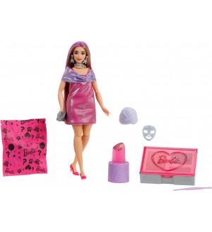 Кукла Barbie Party Unboxed - Подготовка за парти, с аксесоари, розова