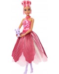 Кукла Barbie Petal Pop - Барби с изненада, рокля с червена роза, 30 cm