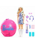 Кукла Barbie Roll and Reveal - Поп звезда, с 8 изненади и розова диско топка
