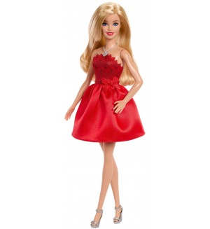 Кукла Barbie - Ruby Red, с червена рокля и аксесоари