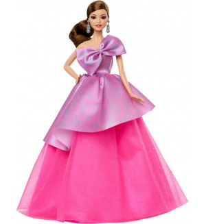 Кукла Barbie Signature - Birthday Wishes, с елегантна розова рокля