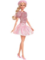 Кукла Barbie The Movie - С розова рокля и барета