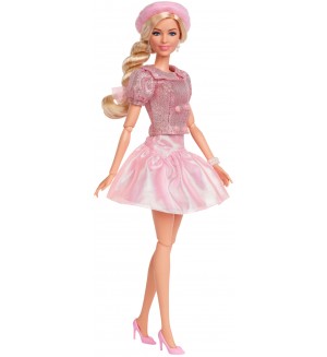 Кукла Barbie The Movie - С розова рокля и барета