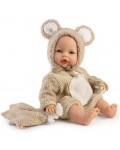Кукла бебе Antonio Juan - Bimba, плачеща, с костюм на мече, 37 cm