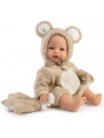 Кукла бебе Antonio Juan - Bimba, плачеща, с костюм на мече, 37 cm Кукла бебе Antonio Juan - Bimba, плачеща, с костюм на мече, 37 cm