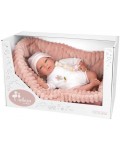 Кукла-бебе Аrias - Лола в розово плюшено кошче, 40 cm